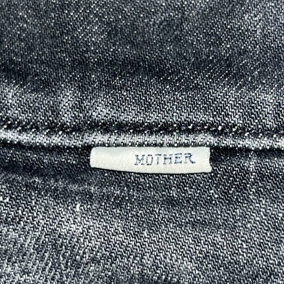 MOTHER SUPERIOR THE TOM CAT CHEW BLACK JEANS in OF CATS and KINGS WASH W24 L24 - Picture 9 of 15